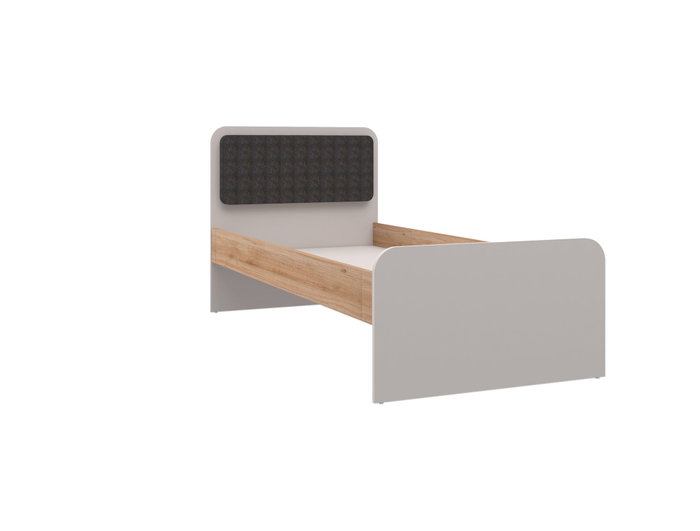 Hanah Home Cama Individual Crema y Roble
